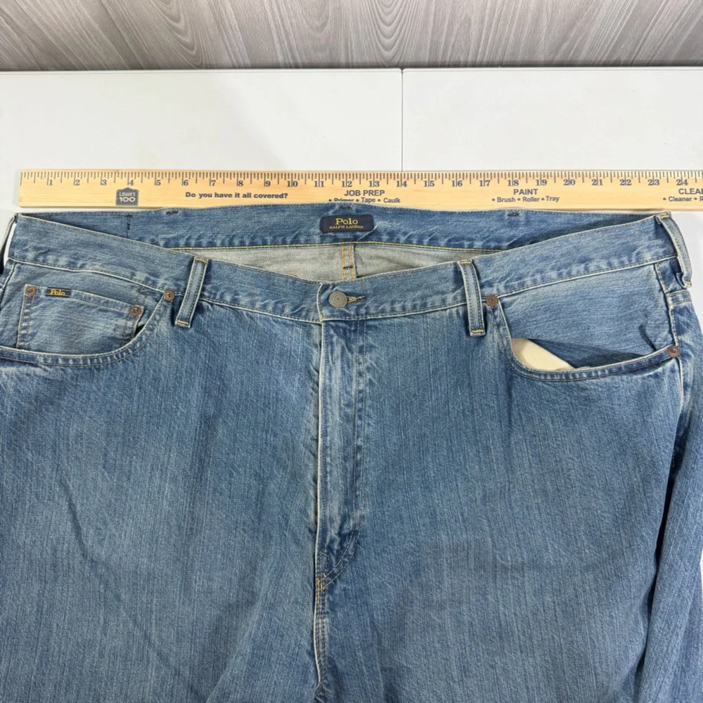 Polo Ralph Lauren Mens Hampton Relaxed Straight Big & Tall‎ 46 X 32 Denim Jeans